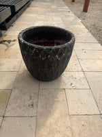 Grey pot 10” W x 10” H