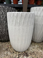 Tall white pot 15” W x 24” H