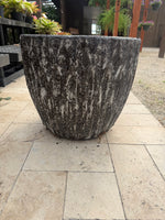 Grey pot 16” W x 15” H