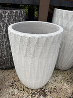 Tall white pot 15” W x 24” H