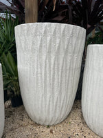 Tall white pot 20” W x 28” H