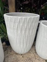 Tall white pot 20” W x 28” H