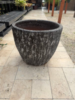 Grey pot 16” W x 15” H