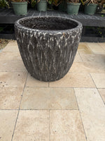 Grey pot 12” W x 12” H